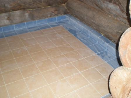 Личный опыт устройства гидроизолированных теплых полов в моечном отделении бани