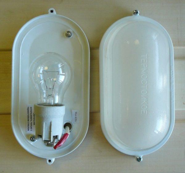 светильник для бани влагозащищенный термостойкий