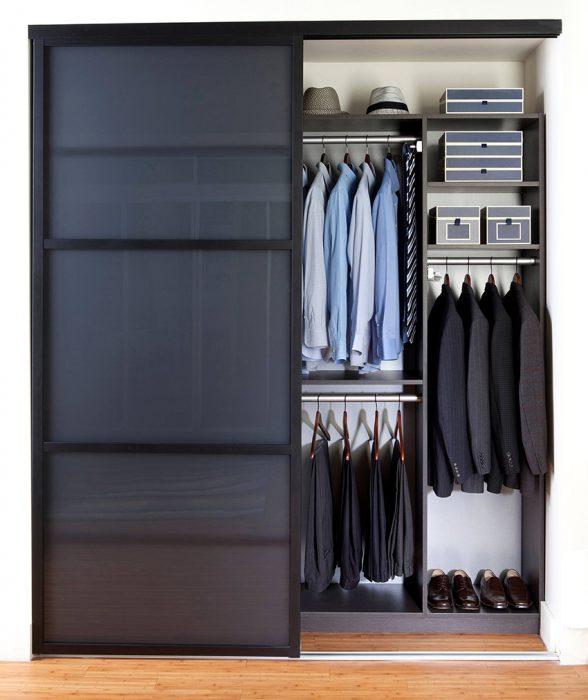 Хранение одежды в мужском шкафу