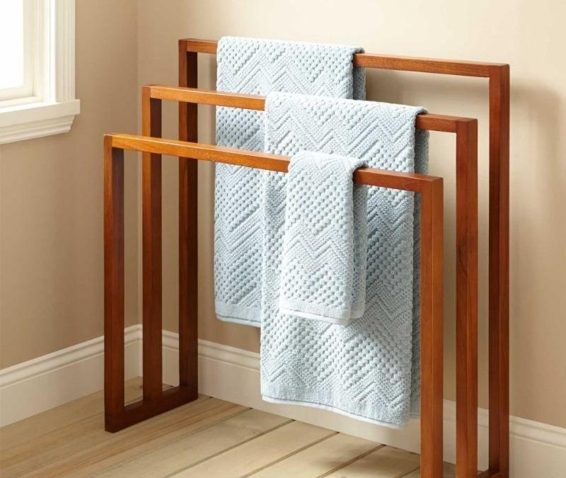 7 идей для хранения полотенец в бане